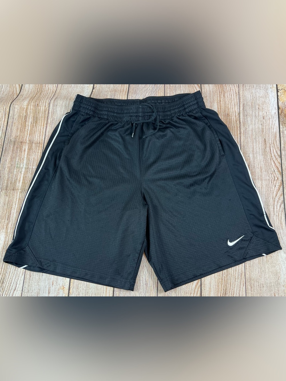 Mens Nike Athletic Basketball Shorts Black Size Large